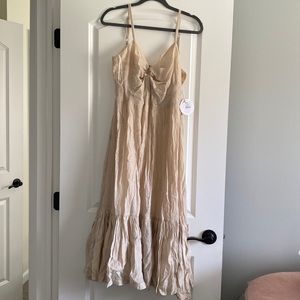 Petal and pup cream midi dress